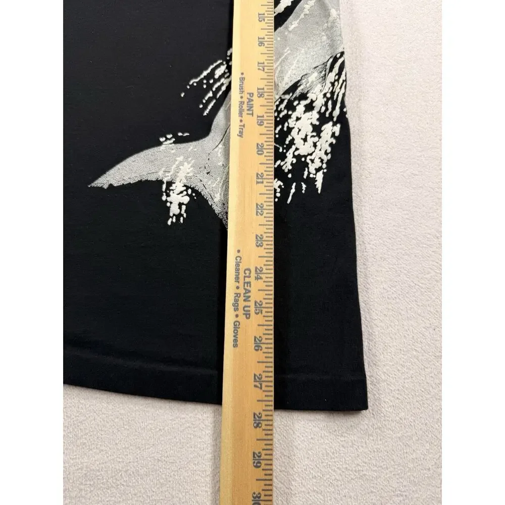 Vintage Anvil Tag Shark Tee AOP Size XL 90s All Over Print Single Stitch